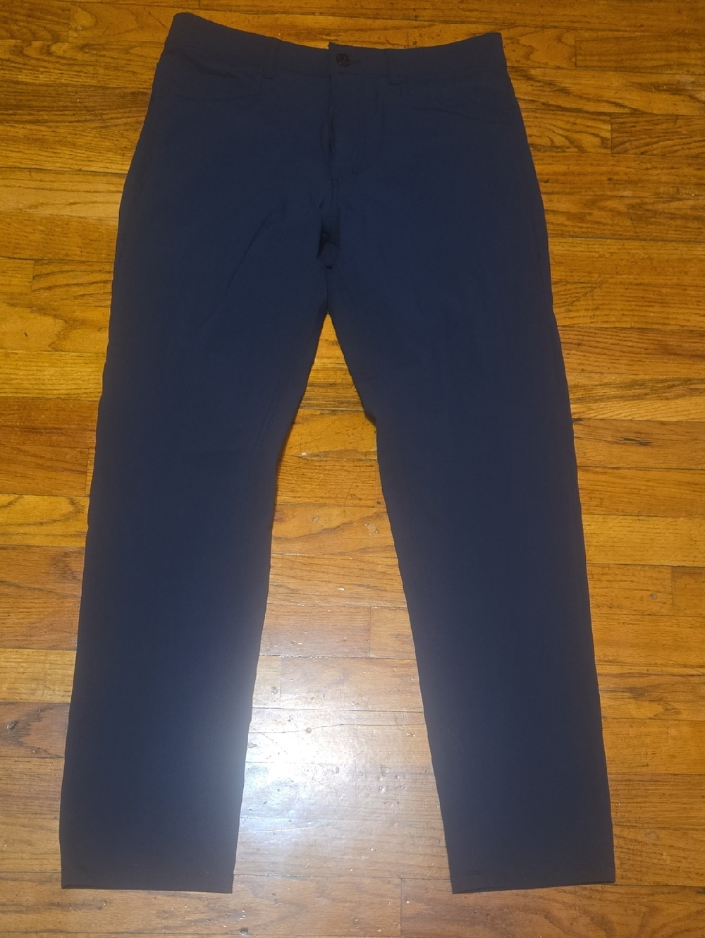 Western Rise Evolution Slim Straight Pants 33X30 *(W31) Blue - ALTERED WAIST